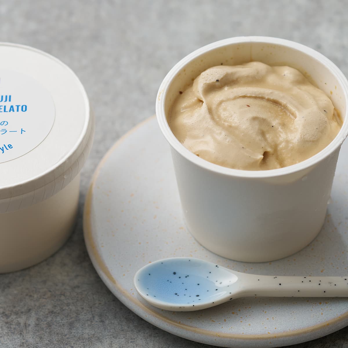 京都宇治のほうじ茶ジェラート